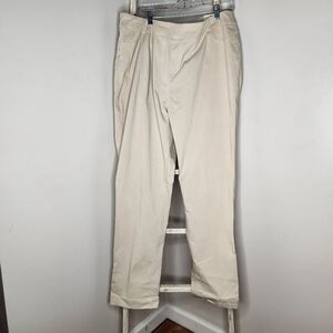 Soft Surroundings NWT women 1X super stretch straight leg slim sation khaki pant